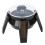 Solar 360 Rotating Watch Phone Stand LED Light Black 1