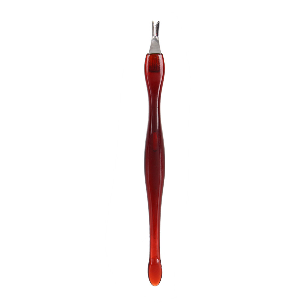 Red Nail Art Tips Pusher Cuticle Nipper Manicure Set Plastic