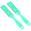 Dual Sides Slim Haircut Blade Trimmer Comb Green 1