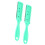 Dual Sides Slim Haircut Blade Trimmer Comb Green 4