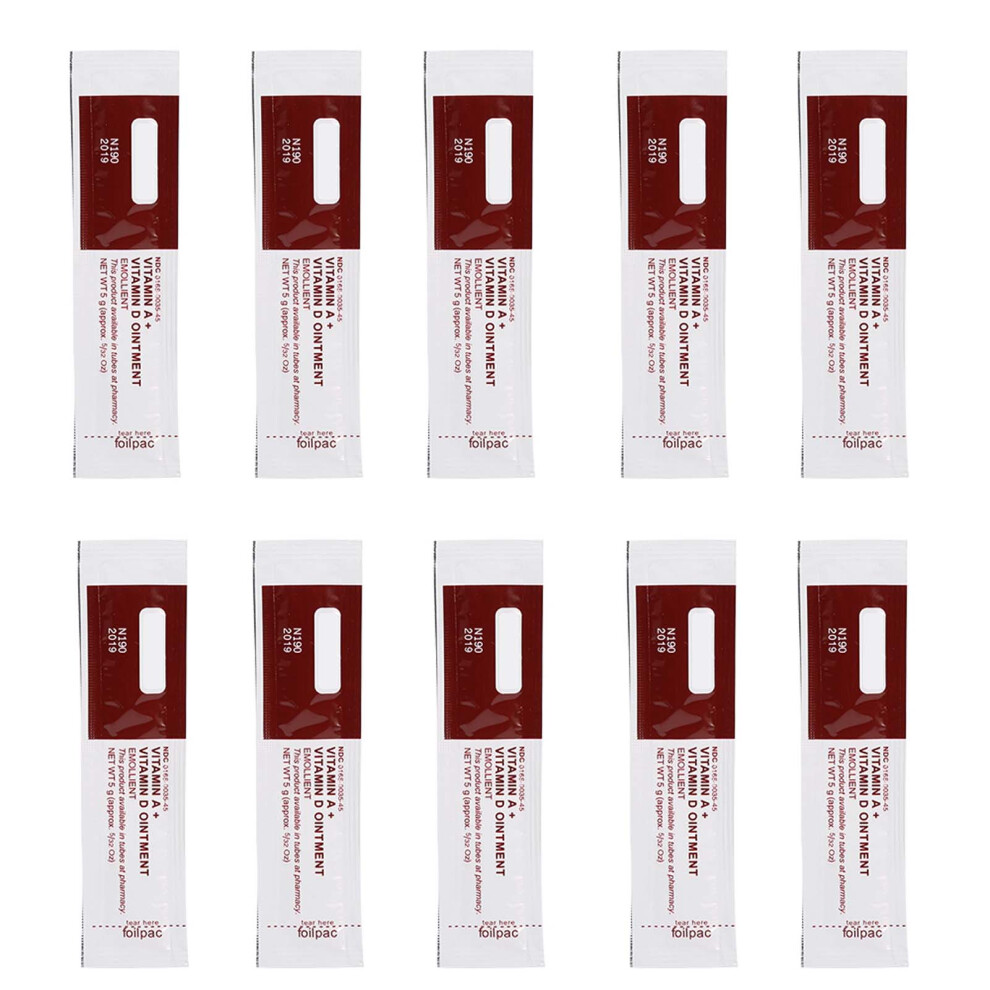 White 10Pcs Set Permanent Makeup Tattoo Aftercare Vitamin A&D Ointment