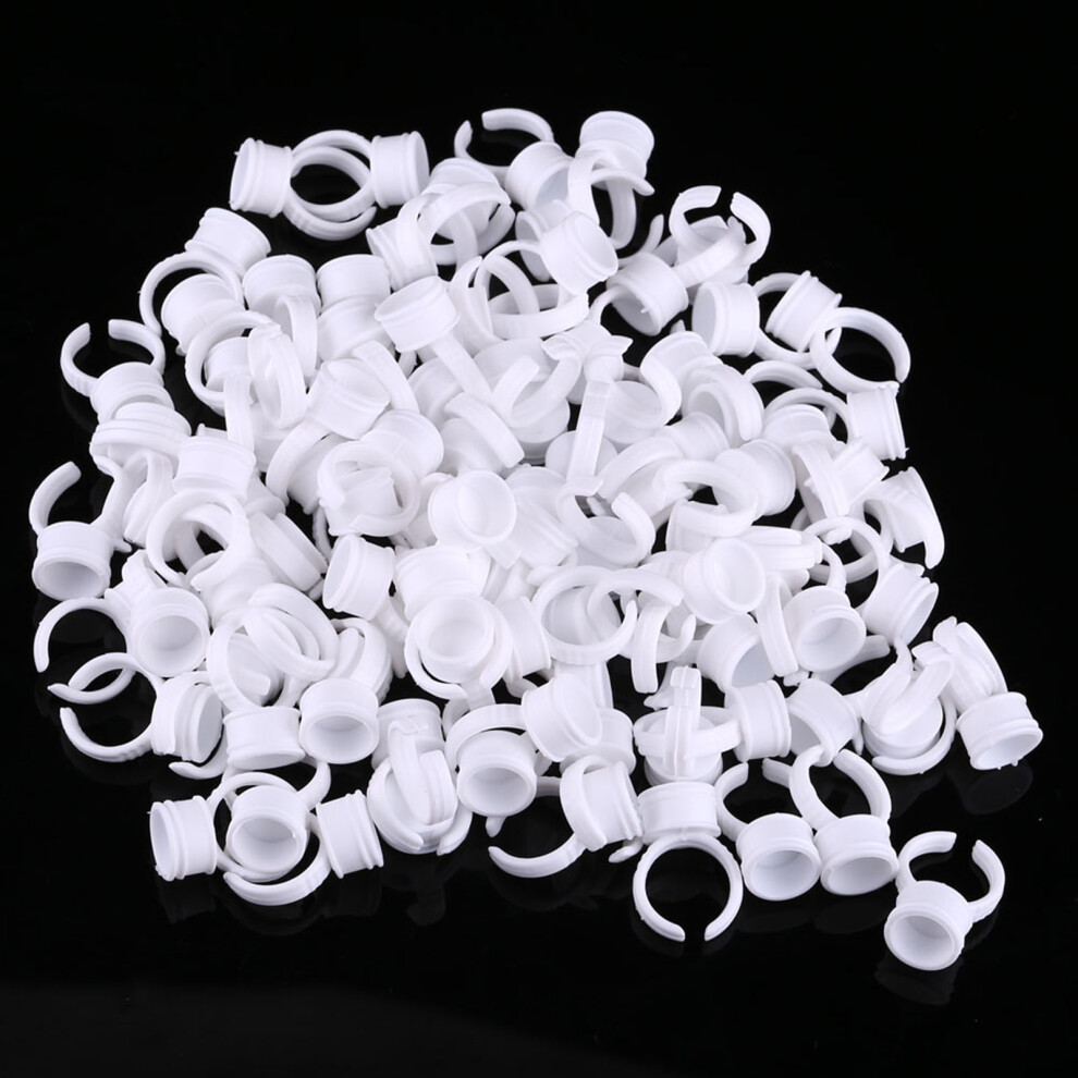 100pcs Permanent Ink Rings Eyebrow Lip Tattoo Pigment Holder Medium