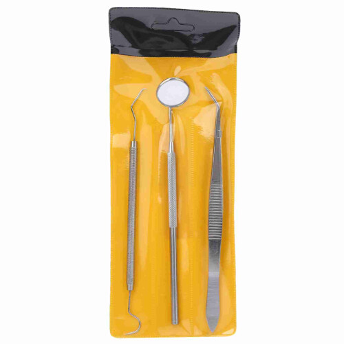 Set 3 Specchi Dentali In Acciaio
