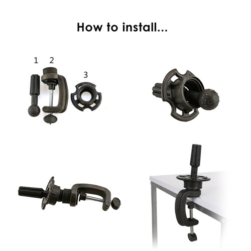 Mannequin Head with Clamp for Braiding 1
