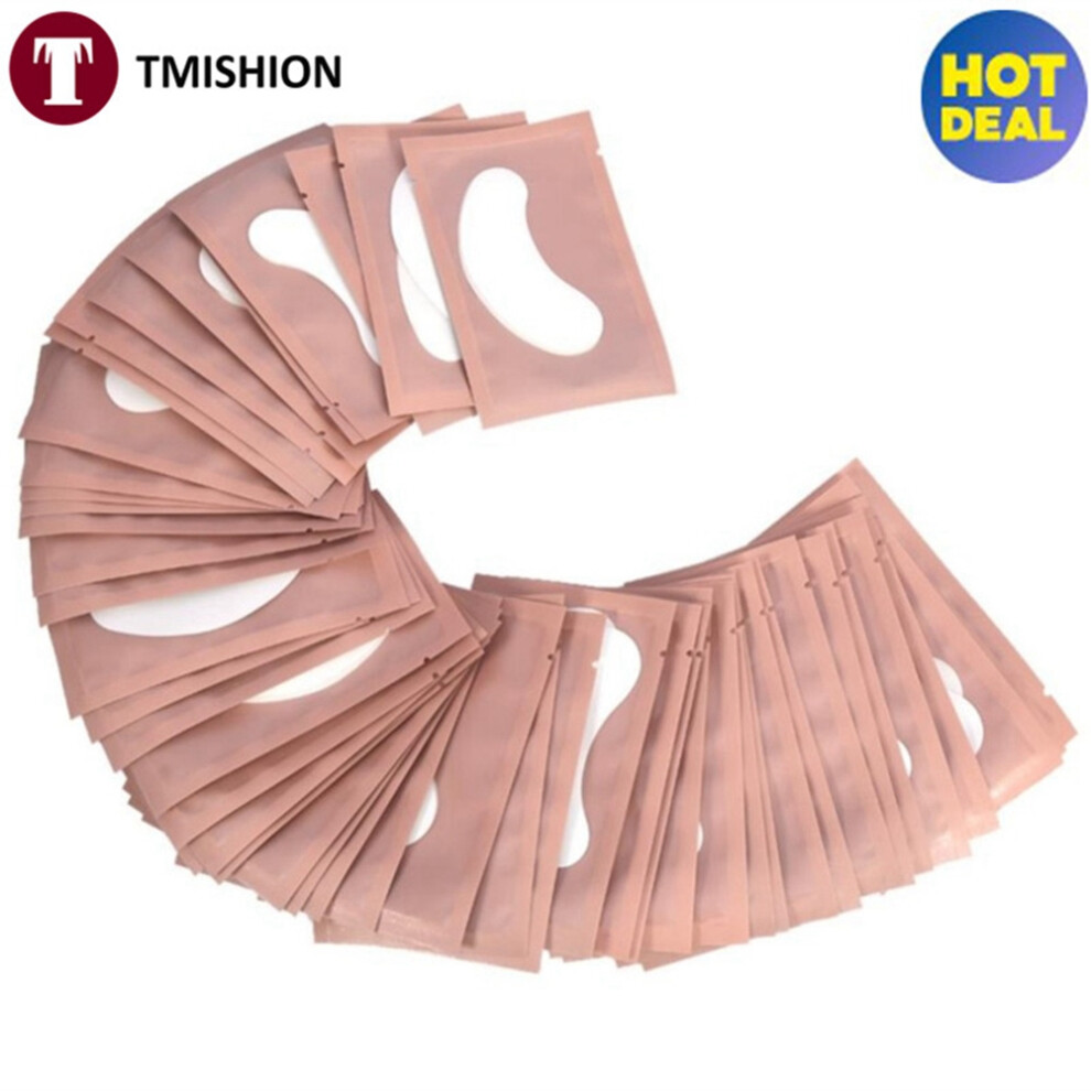 50Pairs/Set Eyelash Extension Hydrogel Eyepatch Pad Pink