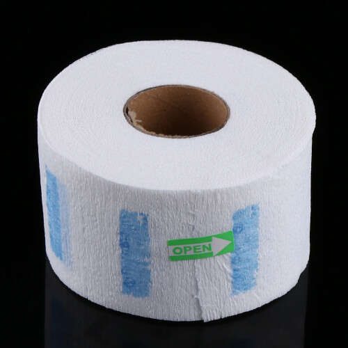 5pcs White Disposable Neck Paper Rolls Hairdressing 1