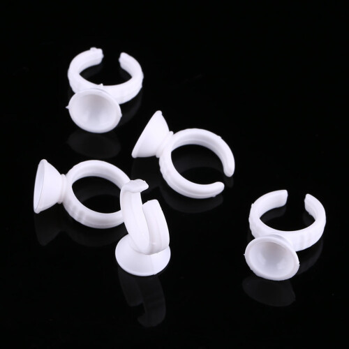 100pc Anelli dito tazze inchiostro tatuaggio 2