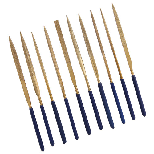 10pcs Titanium Alloy Diamond Needle Files Set Repair Tools 2