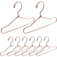 (7.50X3.80X0.10CM, As Shown) 10Pcs Metal Dolls Hangers Doll Clothes Mini Doll Coat Hanger Doll Hangers Accessories