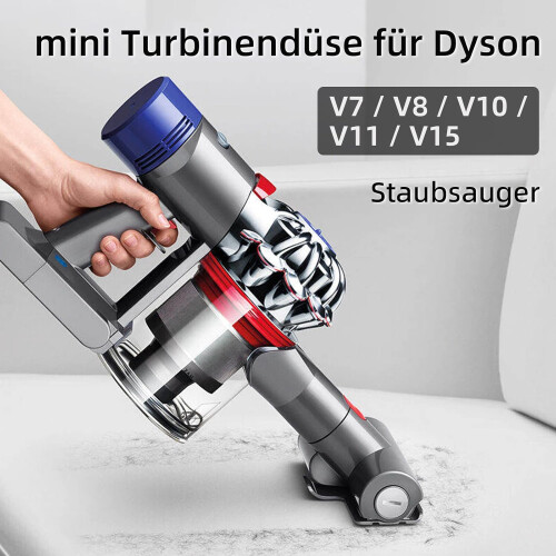 Μίνι βούρτσα turbo για ηλεκτρικές σκούπες Dyson V7 / V8 / V10 / V11 / V15, κυλινδρική βούρτσα γρ 1