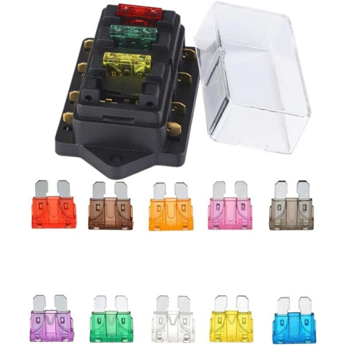 BH-4P 12V 24V 32V 4-οδική βάση ασφαλειών με λάμα για σκάφος, κάμπινγκ, αυτοκίνητο και άλ