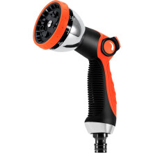 Pistolet pulvérisateur pour tuyau d'arrosage – 10 modes réglables – Tête de tuyau d'arrosage robuste pour lavage de voiture, douche d'anim