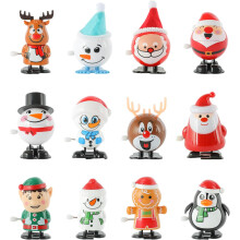 Giocattoli di Natale a carica per bambini e adulti - 12 pezzi di giocattoli meccanici da corsa e salto per calze di Natale e regali di Natal