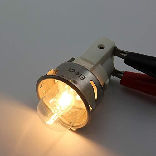 1x Λάμπα E14 Υψηλής Θερμοκρασίας 500 Βαθμών 25w Λάμπα Αλογόνου για Φούρνο με Φυσαλίδε 1