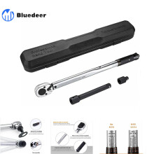 Chave de torque profissional TACKLIFE de 1/2" (28-210 N), barra de extensão de calibração de 24 dentes, redutor de 3/8", caixa de certificaç