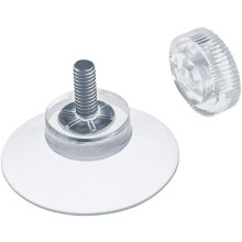 20 x ventouses Ø 30 mm avec Filetage M4x10mm avec écrous moletés Transparent Ventouse