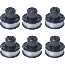 A6226 Bobine de fil compatible avec Black et Decker Auftipp Coupe-herbe automatique GL250 / GL310 / GL360 / GL360SB avec 6m ligne, 6-pack