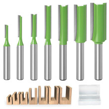 Rechte freesbit, 7 stuks hardmetalen freesbits met 6 mm schacht, multifunctionele frees