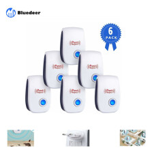 Répulsif Ultrason Souris et Rat 2019 - Prise à Double Fréquences Ultrasonique Puissantes - 6 Appareils Repulsif Ultrasons Anti Rongeur,Fouin