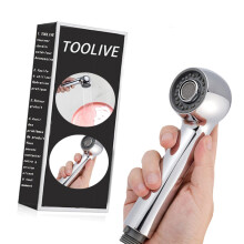 Douchette Robinet Cuisine 2 Jets Tête de Douche Remplacement Douchette pour Mitigeur Cuisine, Chromé-toolive