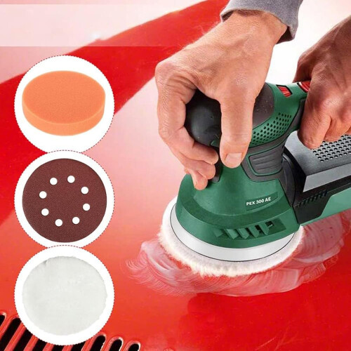 Αυτοκόλλητη ράγα λείανσης 125 mm συμβατή με Bosch PEX 300 AE 400 AE 4000 AE 125 mm, Έκκεντρο τριβε 2