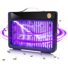 Elektrische muggen- en vliegenlamp, UV-elektrische vliegenlamp, 4000 mAh USB oplaadbare insectenval, doodt effectief insecten