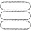 Σετ 3 αλυσίδων αλυσοπρίονου 3/8"LP 52 κρίκων 1,1mm 35cm χαμηλού κλωτσήματος συμβατές με Bo 3
