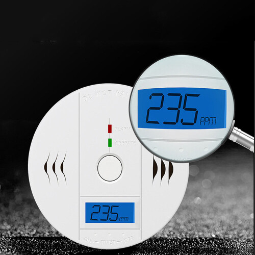 4 Koolmonoxidemelder met LED-display / Elektronische sensor, Koolmonoxidemelder (rond) 2
