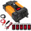 Μετατροπέας τάσης 4000W DC 12V σε 220V, με διπλό φορτιστή USB 4.2A και ένδειξη ισχύος μπαταρ 3