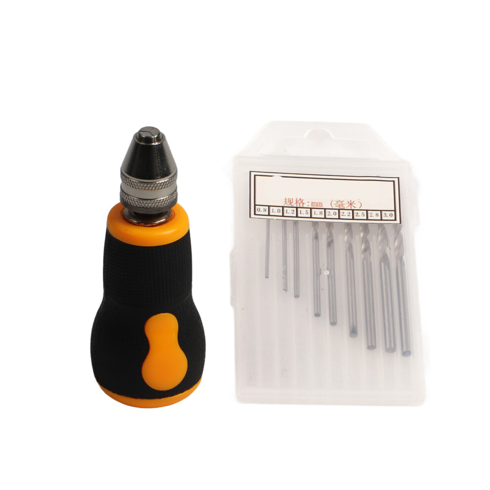 Micro Mini Portable Tool Set 10 Pcs Twist Drill Bits 0.8-3.0Mm 667859171031