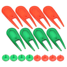 PE Plastic Golf Ball Divot Tool Pitch Fork Repair Kit with Marker