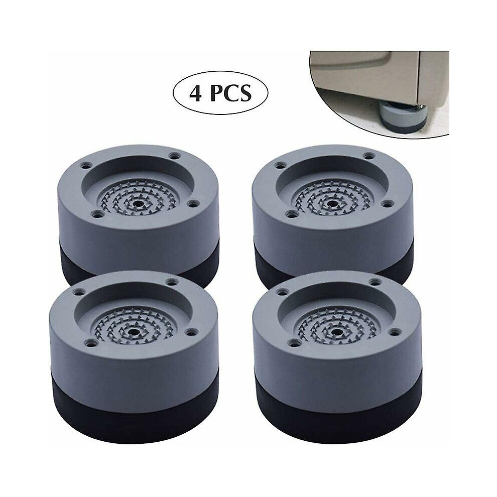 Kikidex (As Show, One Size) 4 Pcs Washing Machine Foot Pads Anti Vibration Washer Feet Pad Anti Slip Rubber Foot Pad For Washing Machines And Dryers
