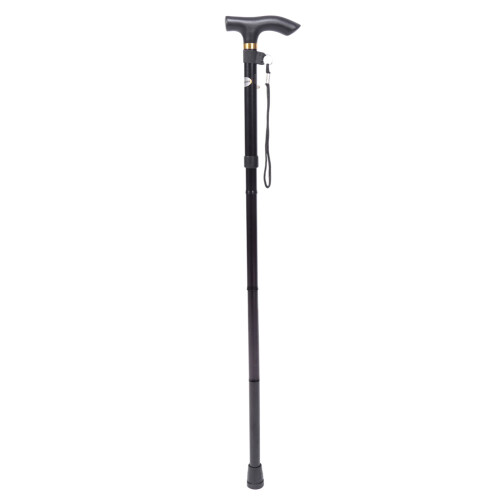 AntiShock Telescopic Walking Climbing Stick Black 1