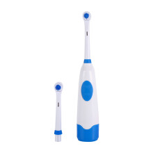 Electric Toothbrush with 2Pcs Brush Heads Blue Dental Care
