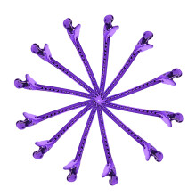 12x Salon Hair Clips Purple