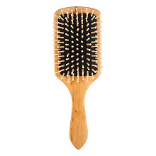 Spazzola Massaggio Capelli Legno Naturale Nero