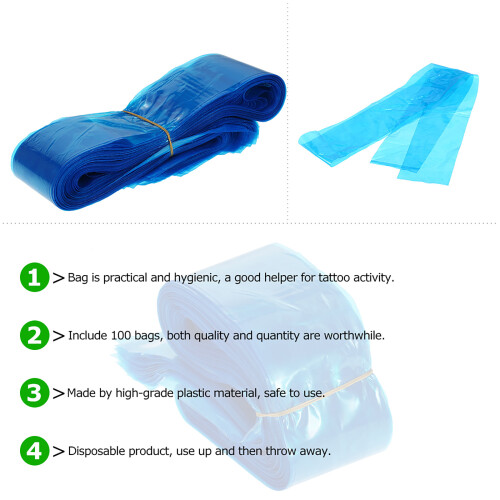 100 Stks Plastic Blauwe Clip Kabelmuffen 1