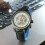 FORSINING Male Automatic Mechanical Watch Leather Strap White Blue 2