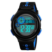 Men's Fashionable 30m Waterproof Luminous Electronic Watch(Blue)