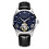 OCHSTIN Man Leather Watch Automatic Mechanical Silver Blue 1