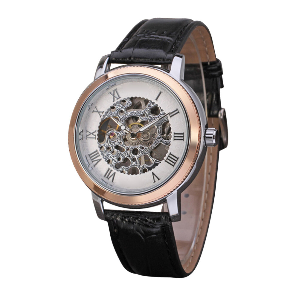 Winner Men Hollow Full Automatic Mechanical Waterproof Watch 667859173875