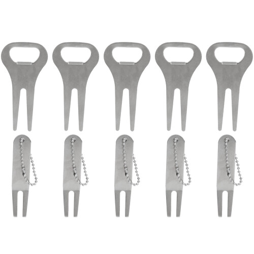 Zinc Alloy Golf Divot Fork Repair Tool Beads String Round Bend Head