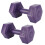 Rubber Coating Hex 4kg Dumbbell Deep Purple 2