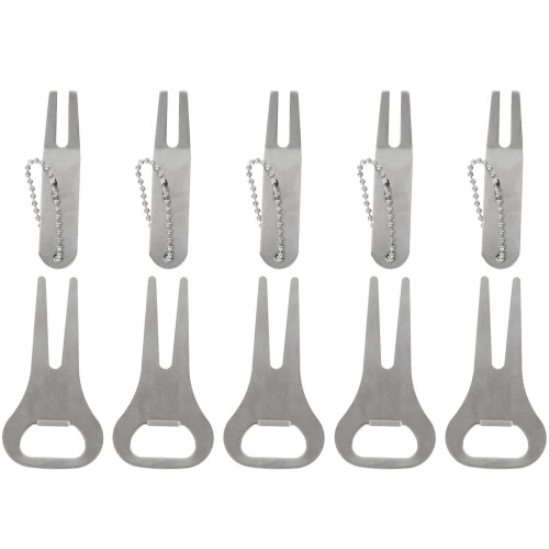 Zinc Alloy Golf Divot Fork Repair Tool Beads String Round Bend Head 2