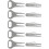 Zinc Alloy Golf Divot Fork Repair Tool Beads String Round Bend Head 5