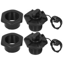 2Pcs PVC Hex Drain Valve Replacement for Yacht Inflatable Boat
