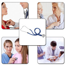 Professional Dual Head Colorful Stethoscope Blue