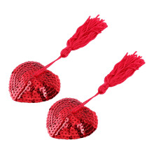 Lady's Sexy Red Heart Pasties Breast Nipple Cover Lingerie