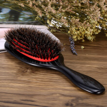 Boar Bristle & Nylon Oval Anti-static Hair Brush Scalp Massage
