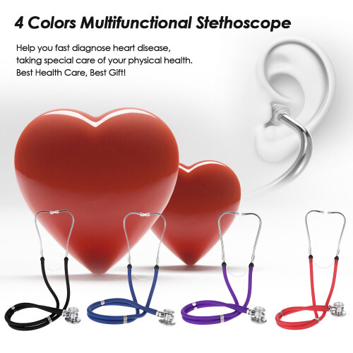 Professional Dual Head Colorful Stethoscope Blue 1
